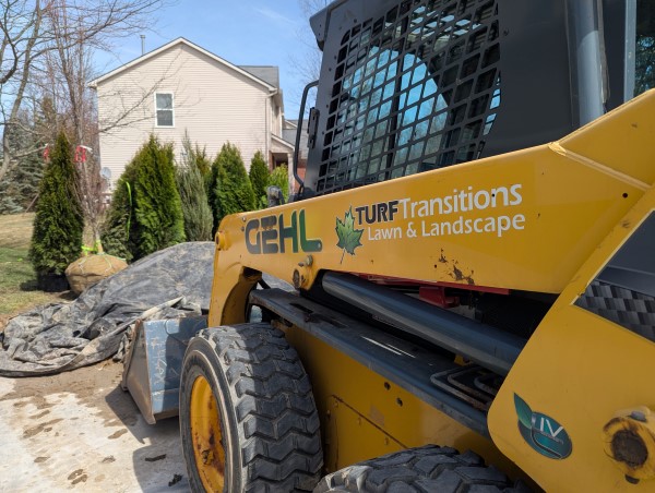 Transitions Outdoor Services team supporting landscape construction and installation projects